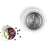 Bosch ice cream maker attachment for MUM9, MUZ9EB1, white, top view, showing the stainless steel bowl