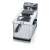 Severin FR2431 3L Deep Fryer, stainless steel, with removable lid and window