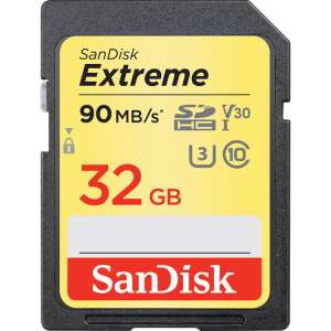 Sandisk 32GB Extreme SDHC Class 10 UHS-I U3 memóriakártya 69713115 