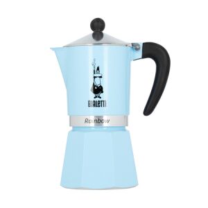 Bialetti Rainbow jasnoniebieska kafetierka na kuchenkę izolowana - Bialetti
