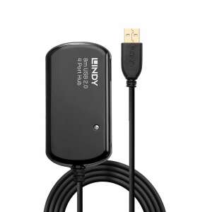 Lindy 42781 USB 2.0 HUB (4 port) Aktív jelerősítővel 69715034 