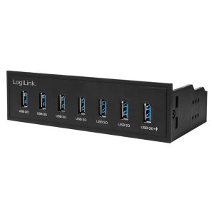 LogiLink UA0342 7-portowy hub USB 3.0 do zatoki 5,25 cala - Logilink Koncentrator USB