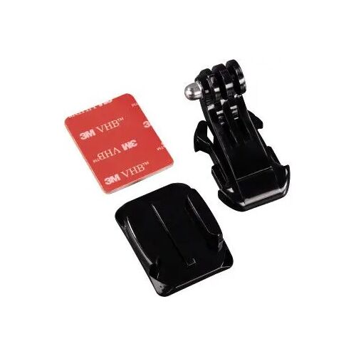Hama GoPro helmet top mount accessories: flat mount, 3M adhesive pad, quick release buckle