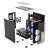 Exploded view of Savio Raptor X1 ARGB Gaming PC Case components