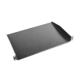 Raft rack Lanberg 19 inci 1U, negru, adâncime 450/600/800mm - Accesorii pentru dulapuri Rack