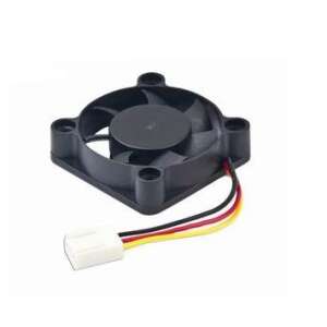 Ventilátor Gembird D40BM-12A 40mm DC, čierny, pohľad pod uhlom - Gembird