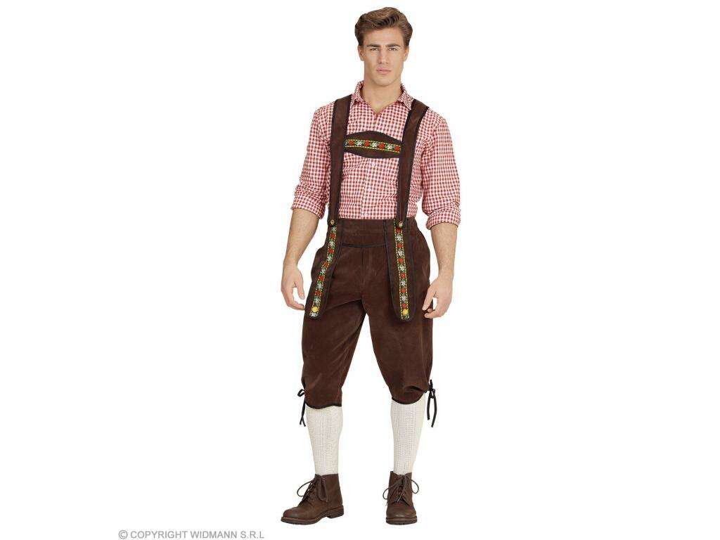 Bajor bőrgatya barna férfi jelmez  M/L-es méretben