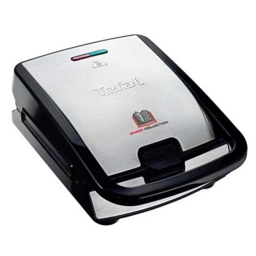 Tefal SW852D12 Snack Collection aparat de sandwich, argintiu și negru
