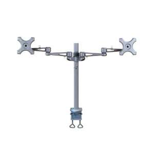 NewStar FPMA-D935D dupla monitor asztali tartó, ezüst, 10-27 hüvelykes képernyőkhöz - Monitortartó és állvány