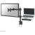 NewStar FPMA-D960NOTEBOOK Asztali Tartó Monitorral és Laptoppal