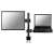 NewStar FPMA-D960NOTEBOOK asztali tartó monitor és laptophoz, fekete, monitorral és laptoppal