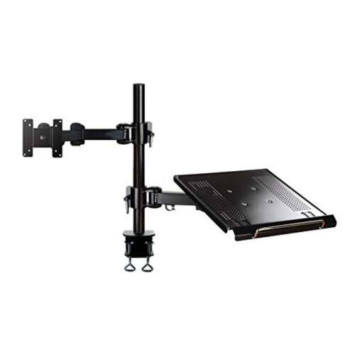 Stojan na stôl NewStar FPMA-D960NOTEBOOK pre monitor a notebook, čierny