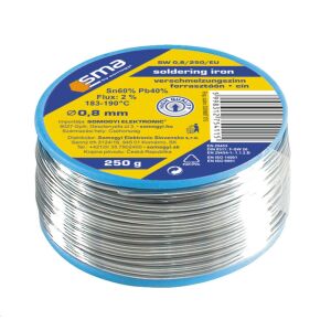 SMA 0.8mm 250g Lötdraht, 60/40 Zinn-Blei-Lot - Zubehör für Lötgeräte