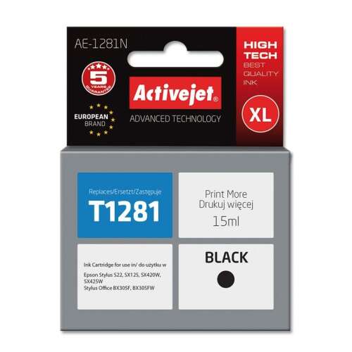ActiveJet AE-1281N fekete tintapatron Epson T1281 nyomtatókhoz - Nyomtató és szkenner