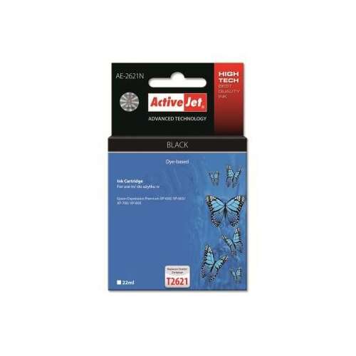 Activejet Epson T2621 22ml fekete kompatibilis tintapatron
