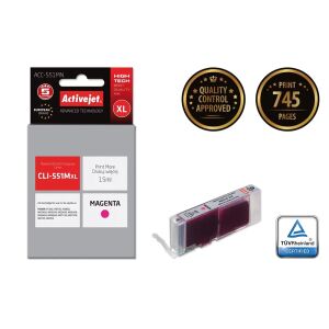 ActiveJet CLI-551M Magenta Tintapatron - 15ml