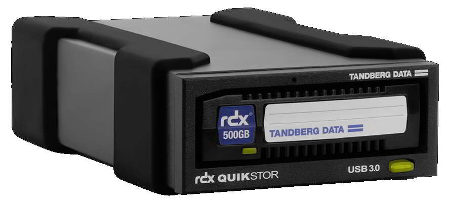 Tandberg quikstor 8863-rdx 3.5" usb 3.0 külső drive - fekete + 50...