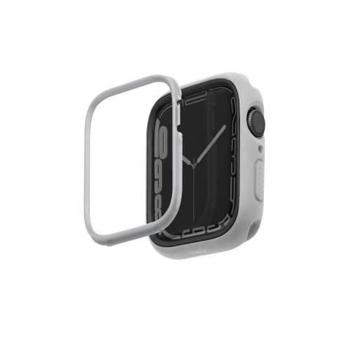Uniq Moduo Apple Watch Hülle, 45mm, weiß, schlank, schützend, austauschbare Lünette