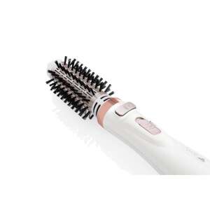 Eta hot air brush 632290000, white, angled view - Hair styling brush