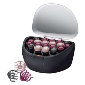 Remington H5600 Lokówki Jonowe, 20 lokówek w 3 rozmiarach, z klipsami odpornymi na ciepło, czarne i różowe - Lokówka do włosów