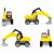 Lena 04401 Excavator with Driver - Yellow 73389185