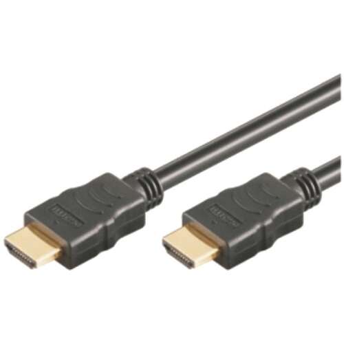 HDMI (ST-ST) 1m 3D Ethernet 4K vergoldet Black (31882)