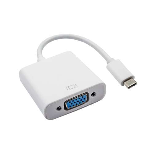 Akyga USB-C to VGA adapter, 15cm white