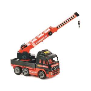 Mammoet Darus teherautó toy truck, red and black, with crane arm - Work machine for children