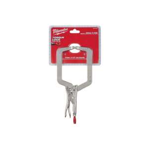 Milwaukee 9 inch Torque Lock Reach Locking C-Clamp, 4-1/2 inch Jaw Capacity - Clamp