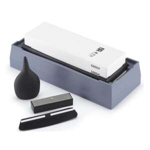 TAIDEA Knife Sharpening Stone Set with Stand, Diamond Cleaner, and Angle Guide - Taidea