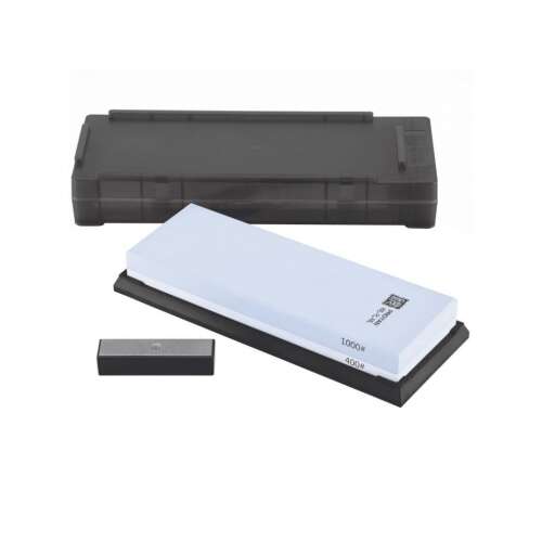 TAIDEA #400/1000 Körnung kombinierter Schleifstein-Satz mit Ständer und Diamant-Reinigungstool