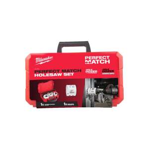 Milwaukee PERFECT MATCH Hole Saw Set, 8-piece, with carrying case - Hole saw & circular cutter