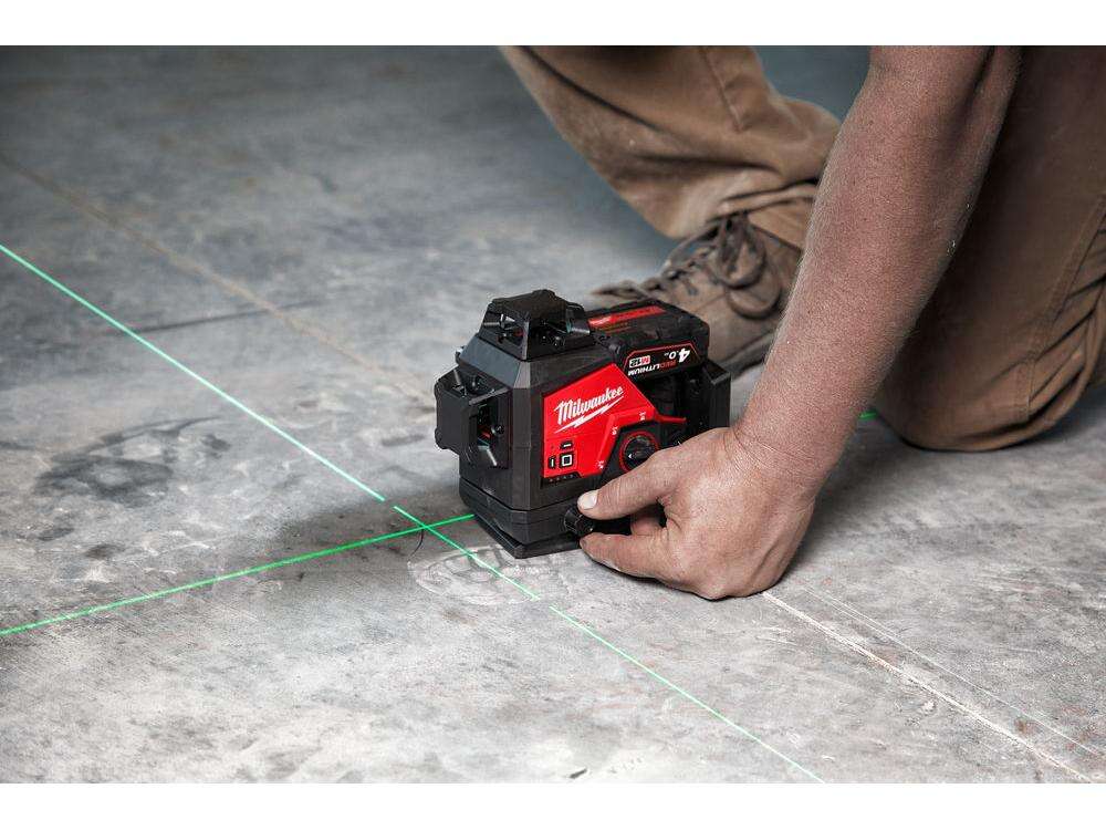 Milwaukee M123PL-401C M12 ZERO 360° 3 SIZE Laser