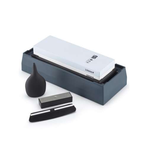 TAIDEA Knife Sharpening Stone Set, 3000/10000 Grit, with Stand, Angle Guide, Diamond Cleaner