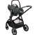 Maxi-Cosi Zelia3 stroller with car seat, black frame and blue fabric