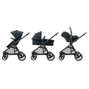 Maxi-Cosi Zelia3 stroller travel system configurations: seat, bassinet, car seat - Maxi-Cosi