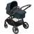 Maxi-Cosi Zelia3 stroller with bassinet, black frame and blue fabric