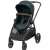 Maxi-Cosi Zelia3 stroller with seat unit, black frame and blue fabric