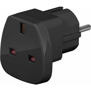 Goobay 94271 Черен EU към UK захранващ адаптер - Goobay