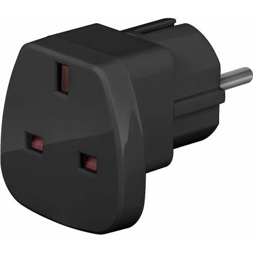 Goobay 94271 Schwarzer EU-zu-UK-Netzadapter