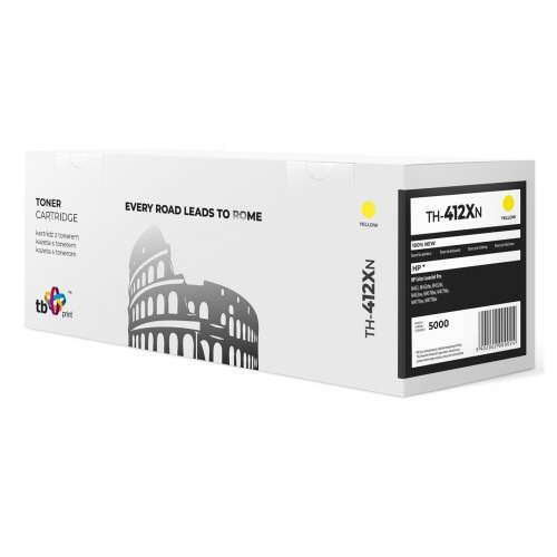 TB Print TH-412XN Sárga Tonerkazetta HP Color LaserJet Pro Nyomtatókhoz - Toner