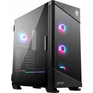 Carcasă computer MSI MPG Velox 100R Neagră cu panou lateral din sticlă securizată - Carcase PC