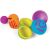 Tomy Fat Brain Toys OombeeBall szétszerelve, színes szenzoros labdák
