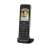 AVM FRITZ!Fon C6 DECT phone, black, with charging base, showing color display, buttons, and keypad