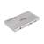Club 3D CSV-1580 Thunderbolt 4 5-v-1 Hub s inteligentným napájaním, strieborný, šikmý pohľad