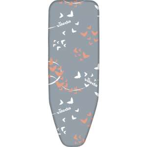 Vileda Viva Express Premium 2v1 Poťah na žehliacu dosku, Strieborná, Motýlí vzor - Pranie