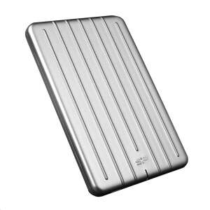 Hard disk extern Silicon Power Armor A75 2TB, argintiu, vedere din unghi - Silicon Power Hard Disk-uri externe