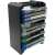 Venom VS3053 Games Storage Tower, black, filled with games, 12 game storage