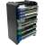 Venom VS3053 Games Storage Tower, black, filled with games, 12 game storage