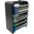 Venom VS3053 Games Storage Tower, black, filled with games, 12 game storage